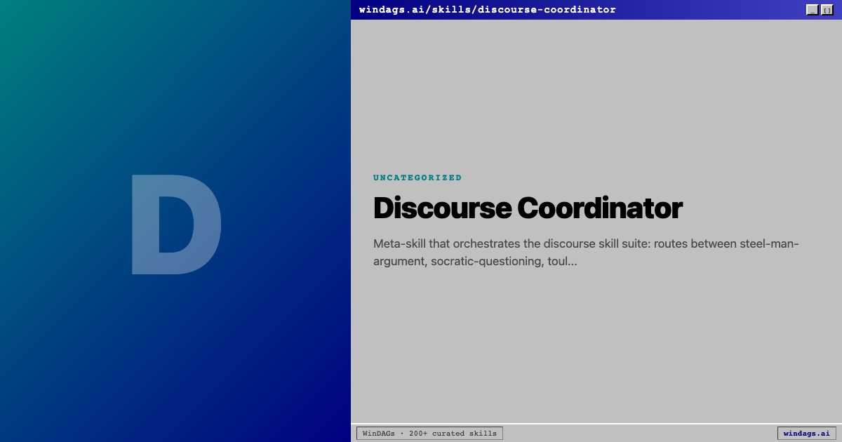 discourse-coordinator preview