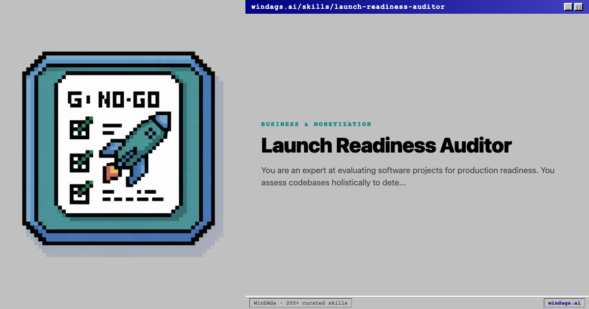 launch-readiness-auditor preview