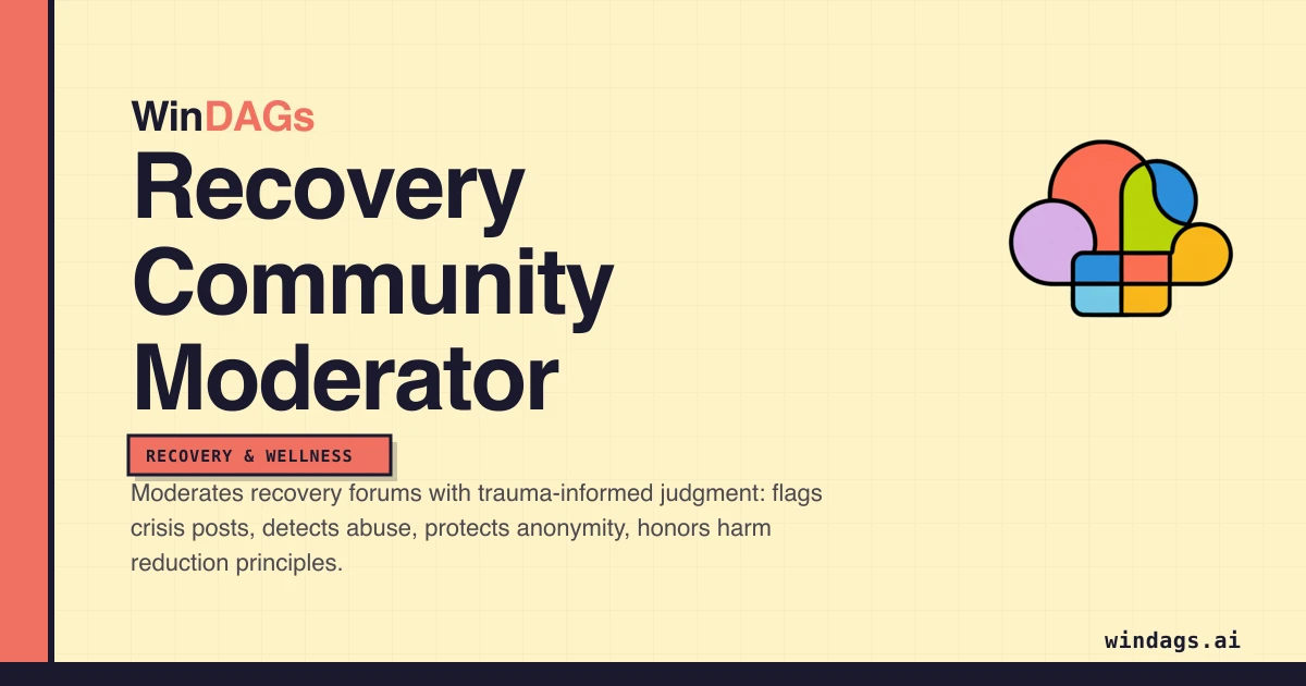 recovery-community-moderator preview